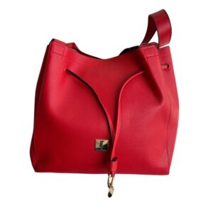 Bolso rojo tipo Bucket